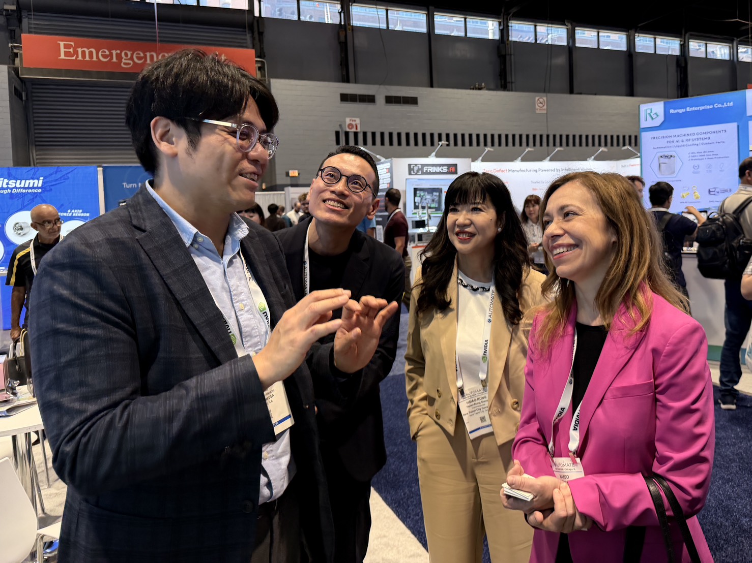 伊利諾州商務與經濟機會廳（DCEO）副廳長Margo Markopoulos訪新北館，與新北企業交流產業合作。
